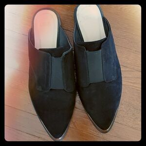 Asos Pointed Toe Rose Gold Tipped Mules